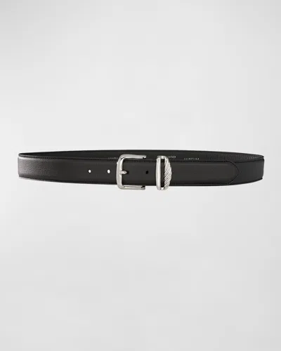 AUREUM COLLECTIVE NO. 3 FRENCH ROPE BUCKLED LEATHER BELT