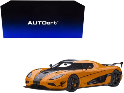 AUTOART KOENIGSEGG AGERA RS CONE ORANGE WITH BLACK CARBON ACCENTS 1/18 MODEL CAR BY AUTOART