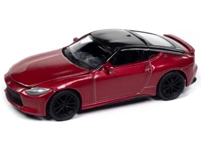 AUTOWORLD 2023 NISSAN Z PASSION RED METALLIC WITH BLACK TOP "IMPORT LEGENDS" SERIES 1/64 DIECAST MODEL CAR BY 
