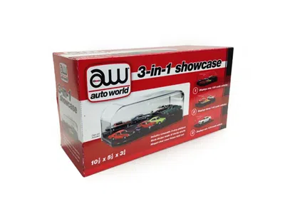 AUTOWORLD COLLECTIBLE DISPLAY SHOW CASE FOR 1/64 1/43 1/24 DIECAST MODELS BY AUTO WORLD