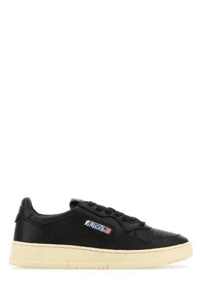 AUTRY BLACK LEATHER MEDALIST SNEAKERS