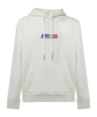 AUTRY LOGO-EMBROIDERED COTTON HOODIE