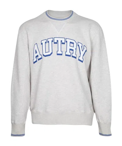 AUTRY AUTRY LOGO PRINTED CREWNECK SWEATSHIRT