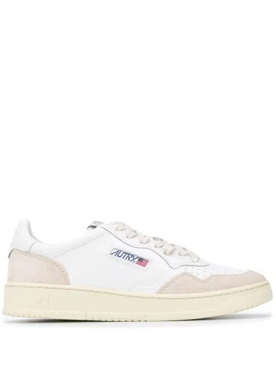 AUTRY AUTRY MEDALIST LOW MAN  LEAT/SUEDE WHITE