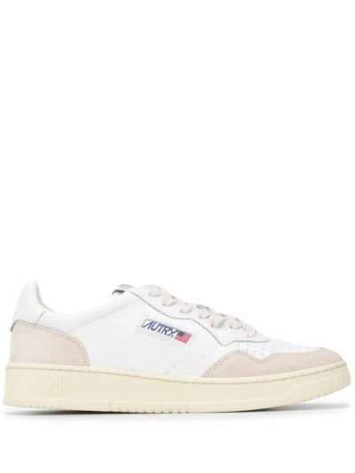 AUTRY MEDALIST LOW "WHITE/BEIGE" SNEAKERS