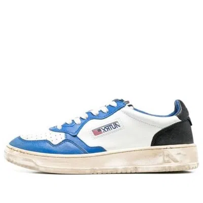 AUTRY (WMNS) Autry Medalist Super Vintage Leather Low Sneakers 'White Black Blue'