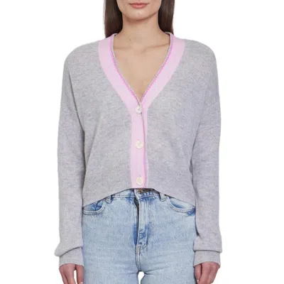 AUTUMN CASHMERE BOXY CARDIGAN IN CINDERBLOCK COMBO