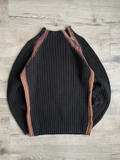 AVANT GARDE X DIESEL STYLE Y2K RIBBED KNIT JAPANESE SWEATER VINTAGE