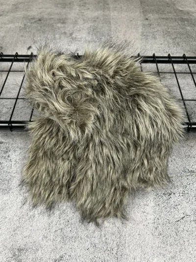 AVANT GARDE USHANKA TRAPPER HAT FURRY MOHAIR FUZZY FUR HAT Y2K