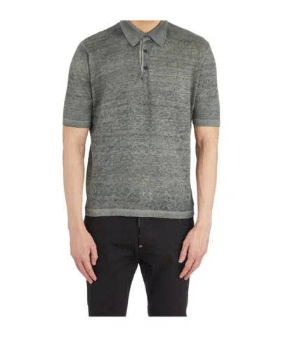 AVANT TOI SHORT-SLEEVED KNITTED POLO SHIRT