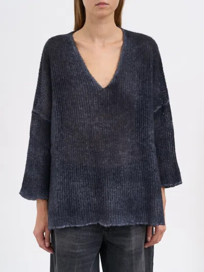 AVANT TOI AVANT TOI V-NECK CASHMERE GAUZE SWEATER