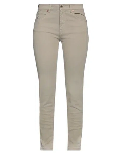 AVANTGAR DENIM BY EUROPEAN CULTURE AVANTGAR DENIM BY EUROPEAN CULTURE WOMAN PANTS SAND SIZE 26 COTTON, POLYESTER, RUBBER