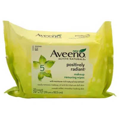 AVEENO POSITIVELY RADIANT MAKEUP REMOVING WIPES BY AVEENO FOR WOMEN - 25 COUNT WIPES