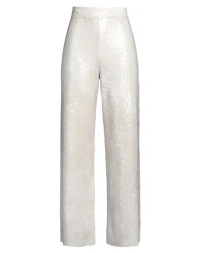 AVIU AVIÙ WOMAN PANTS IVORY SIZE 8 POLYESTER