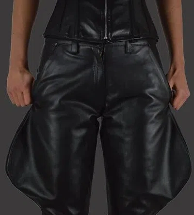 AWANSTAR AW-130 GLATTES LEDER BREECHES LEDERHOSE,LEATHER TROUSERS,REITER LEDER HOSE