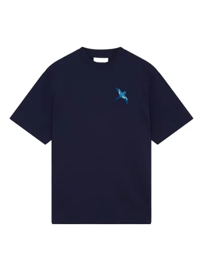 AXEL ARIGATO BIRD-EMBROIDERED T-SHIRT