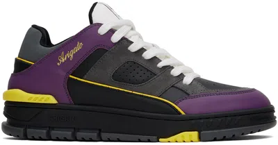 AXEL ARIGATO BLACK & PURPLE AREA TEAM COLOURS SNEAKERS