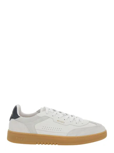 AXEL ARIGATO DICE T-TOE WHITE LOW TOP SNEAKERS WITH LOGO PATCH ON THE TONGUE AND LOGO LETTERING ON THE REAR IN LE