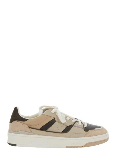 AXEL ARIGATO AXEL ARIGATO MEN 'CLAY' BEIGE SNEAKER WITH INSERTS AND LOGO EMBOSSED ON THE SIDE IN LEATHER MAN