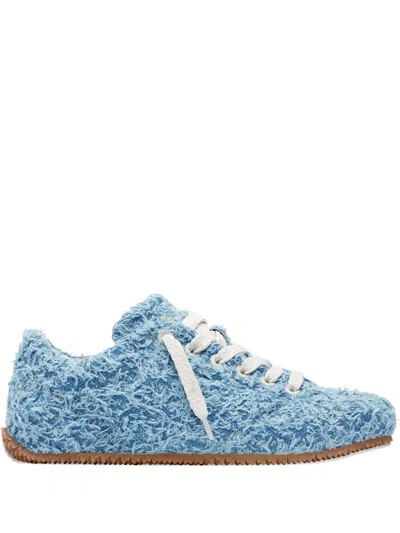 AXEL ARIGATO TACT FUZZY-TEXTURED LACE-UP SNEAKERS
