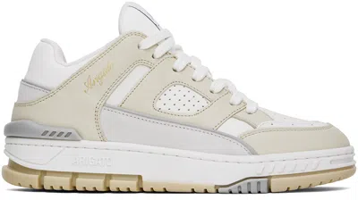 AXEL ARIGATO WHITE & BEIGE AREA LO SNEAKERS