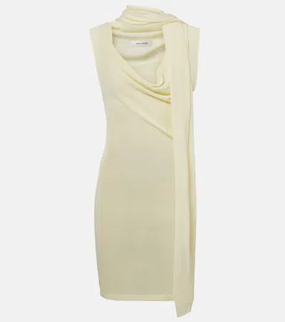 AYA MUSE DRAPED SCARF-DETAIL MINIDRESS