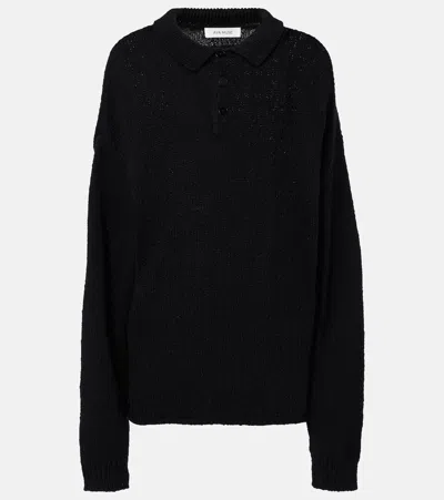 AYA MUSE OVERSIZED COTTON POLO SWEATER