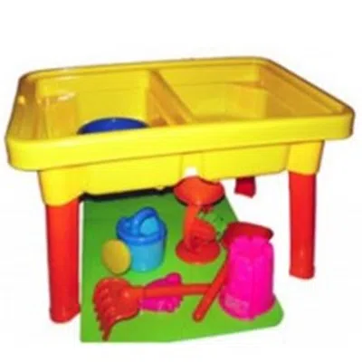 AZ TRADING & IMPORT AZ IMPORT & TRADING SANDBOX CASTLE 2-IN-1 SAND AND WATER TABLE WITH BEACH PLAY SET - 23 IN.