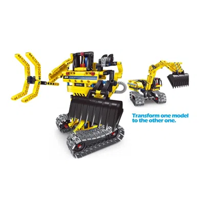 AZ TRADING & IMPORT MECHANICAL MASTER EXCAVATOR 2 IN 1 ENGINEERING TOY BRICK FOR BOYS