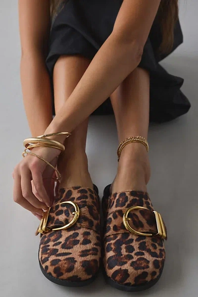 AZALEA WANG ARCHIBALD LEOPARD PRINT CLOG IN LEOPARD, WOMEN'S AT URBAN OUTFITTERS