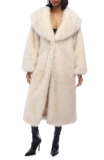 AZALEA WANG AZALEA WANG TOASTED MARSHMALLOW FAUX FUR COAT