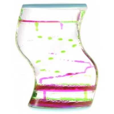 AZIMPORT AZ IMPORT LIQUID MOTION BUBBLER, PINK & GREEN