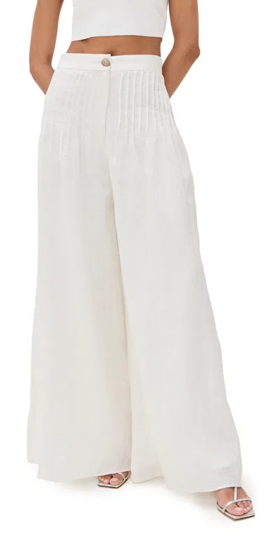 AZULU POSEY PANTS IVORY/SILVER