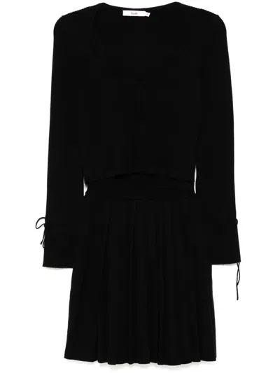 B+AB RIBBED KNIT CARDIGAN AND DRESS SET