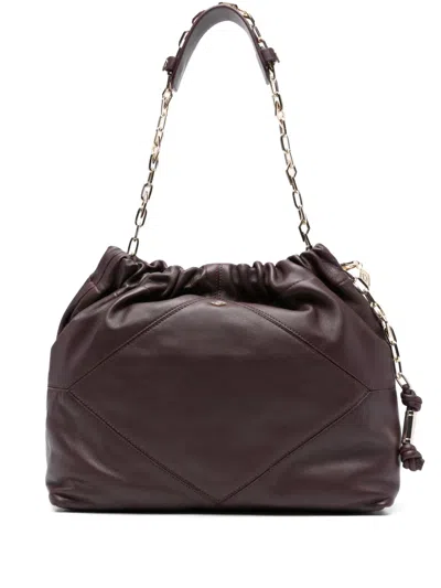 BA&SH JUNE CHAIN-STRAP QUILTED TOTE BAG