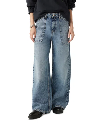 BA&SH BA & SH MELLOU WIDE LEG JEANS IN LIGHT USED BLUE