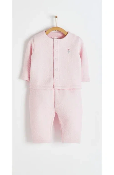 BABYCOTTONS BABYCOTTONS PREMIUM COTTON TULIPS MATELASSE SET FOR INFANT