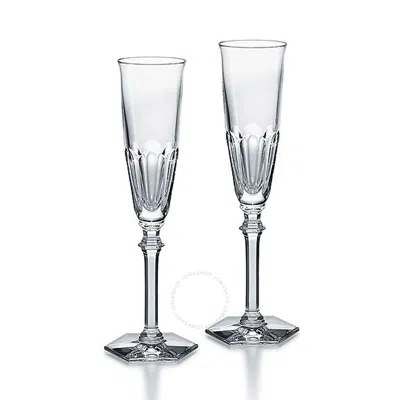 BACCARAT BACCARAT CRYSTAL HARCOURT EVE CHAMPAGNE FLUTE SET OF 2