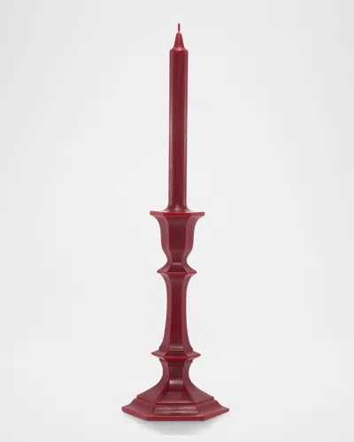 BACCARAT HARCOURT CANDLESTICK CANDLE, RED