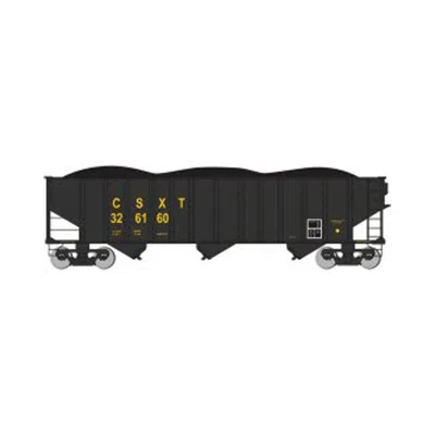 BACHMANN BACHMANN 100 TON HO 3-BAY HOPPER CSX NO.326160 MODEL TRAIN