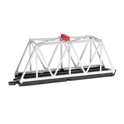 BACHMANN BACHMANN 10.5 X 2.37 X 4 IN. N SCALE TRUSS BRIDGE WITH BLINKING LIGHT E-Z TRACK ASSEMBLED