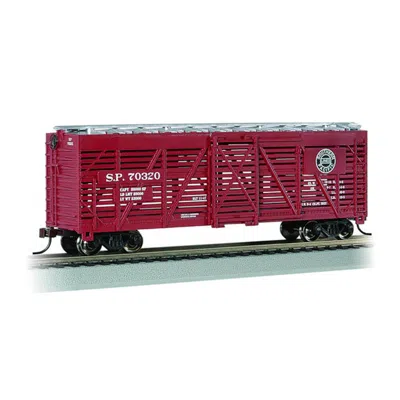 BACHMANN BACHMANN 40 FT. HO SCALE READY TO RUN - SILVER SERIES R - SOUTHERN PACIFIC NO.70320 STOCK CAR MAROON