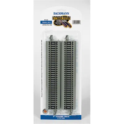 BACHMANN BACHMANN HO 9 IN. STRAIGHT N-S E-Z TRACK - 4