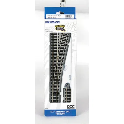 BACHMANN BACHMANN HO E-Z COMMAND RIGHT HAND TURNOUT TRACK NO.5