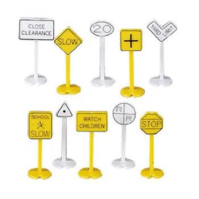 BACHMANN BACHMANN HO RAILROAD AND STREET SIGNS - 24