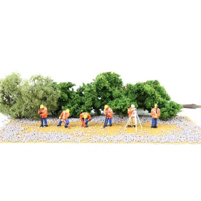 BACHMANN BACHMANN HO SCALE HIGHWAY MAINTENANCE CREW, 6 PIECE
