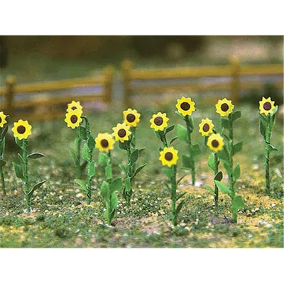 BACHMANN BACHMANN HO SCALE SUNFLOWERS 1 IN. TALL - PACK OF 16