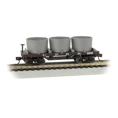 BACHMANN BACHMANN UNION PACIFIC WATER GONDOLA OLD-TIME WOOD TANK TRAIN CAR WITH 3 TANKS