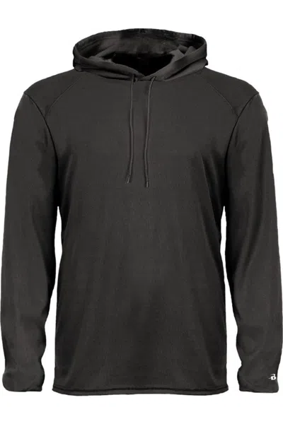 BADGER B-CORE HOODED LONG SLEEVE T-SHIRT