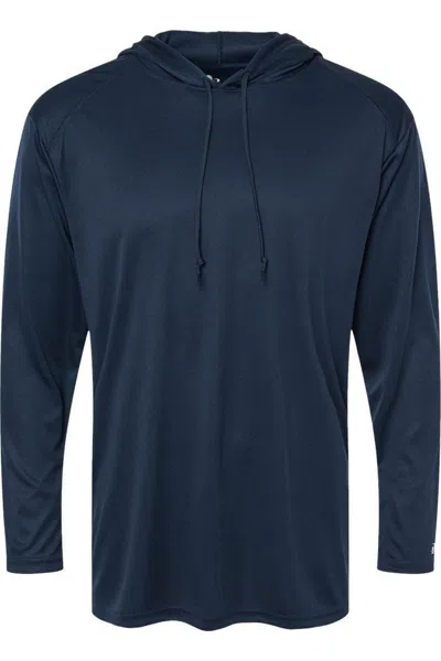 BADGER B-CORE HOODED LONG SLEEVE T-SHIRT